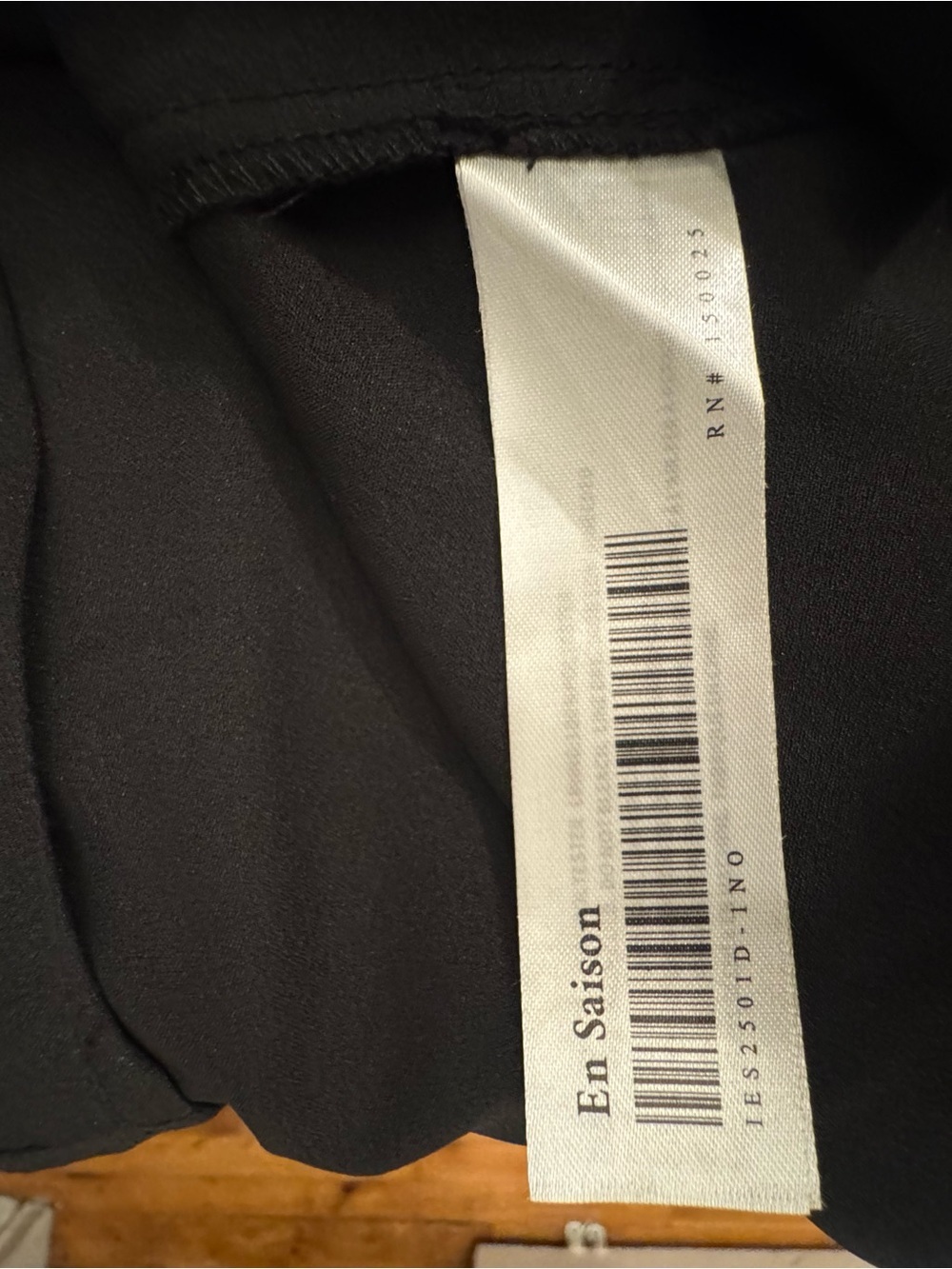 En Saison Black Organza Puff-Sleeve Babydoll Tunic - Picture 5 of 6